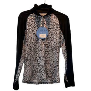 SanSoleil Black and White Golf Long Sleeve Top XSmall New